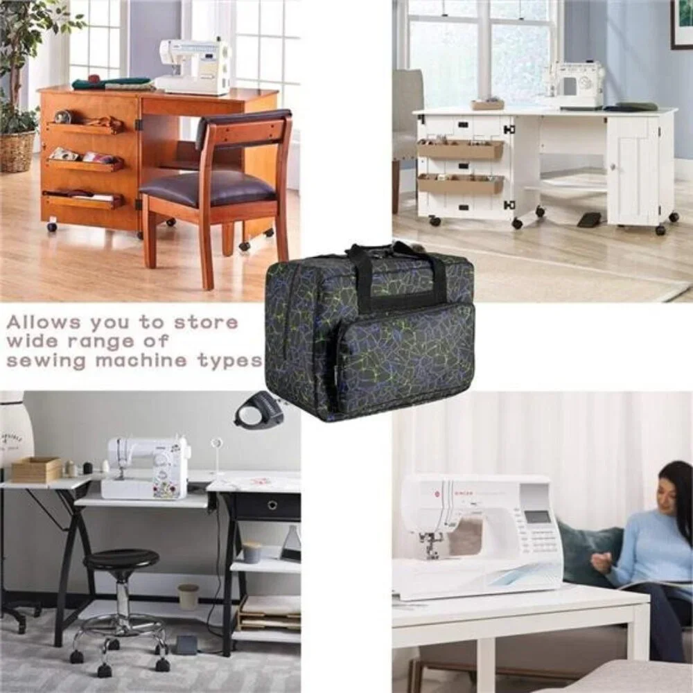 Sewing Machine Carrying Case Tote Bag, Nylon Carry Bag, Padded Storage Cover